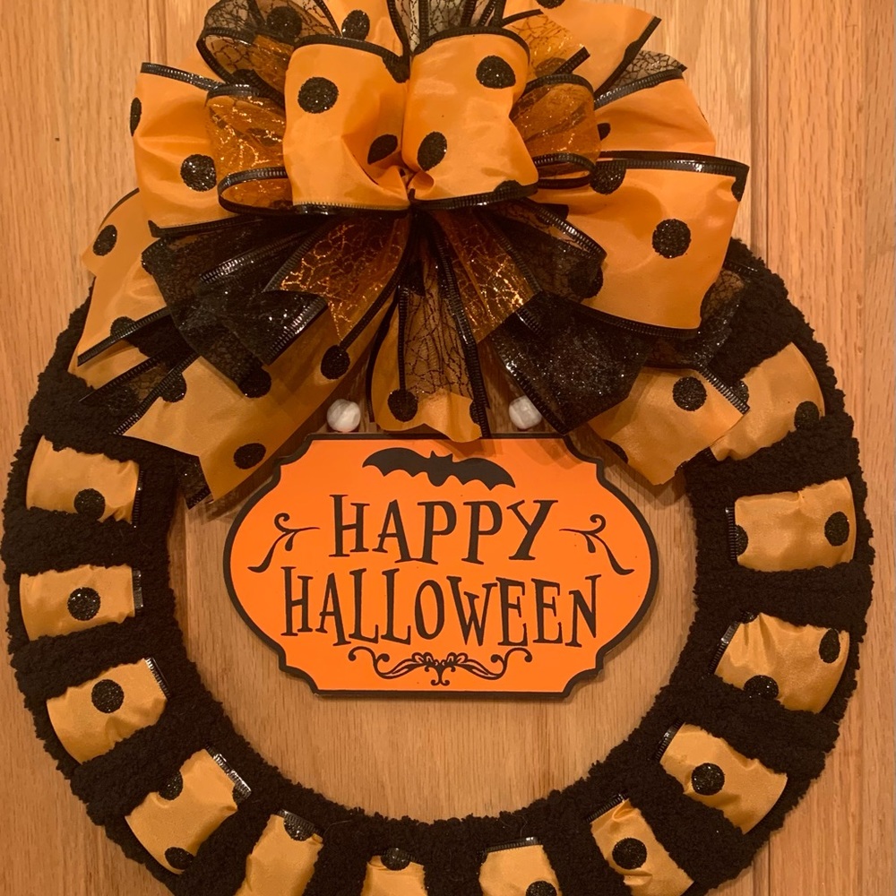 Handmade Halloween Wreath